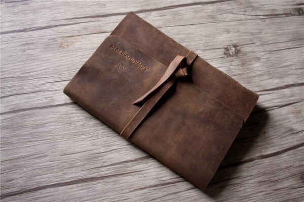 Personalized Leather Birthday Memory Book Album - Image 5