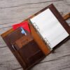 Embossed Leather A5 Journal Cover Binder Sleeve