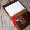Embossed Leather A5 Journal Cover Binder Sleeve - Image 5
