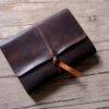 Monogrammed Handcrafted Leather Baby Kid Quotes Memory Book Album