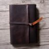 Monogrammed Handcrafted Leather Baby Kid Quotes Memory Book Album - Image 2