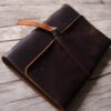 Monogrammed Handcrafted Leather Baby Kid Quotes Memory Book Album - Image 4