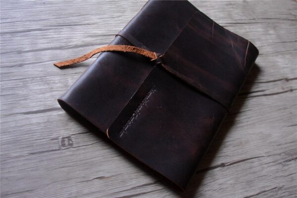 Handcrafted Embossed Leather Picture Memory Book Album - Image 4