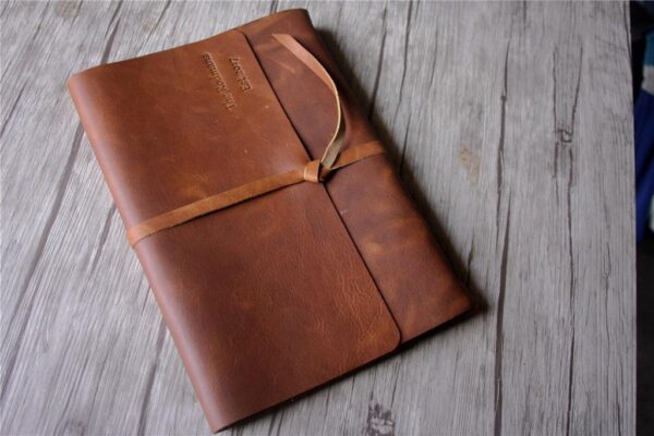 Personalized Leather Grandmother Memory Book Photo Album - Image 3