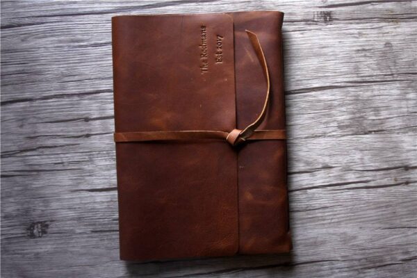 Personalized Leather Grandmother Memory Book Photo Album