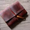 Leather Wedding Guest Book Sign Album Personalized - Image 5
