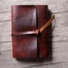 Leather Wedding Guest Book Sign Album Personalized