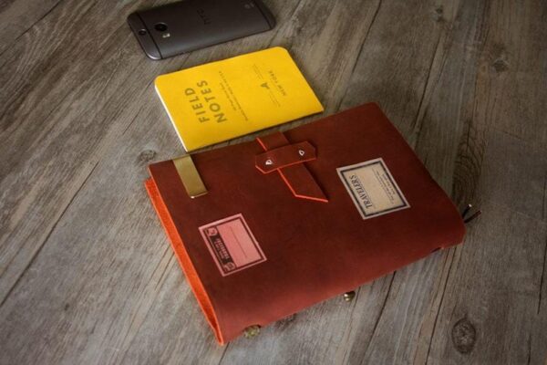 Personalized Leather Traveler's Journal Notebook - Image 4