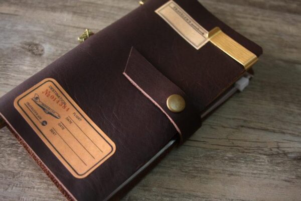 Personalized Leather Personal Size Traveler's Notebook - Image 3