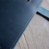Personalized Blue Leather Organizer Zipper - Image 5