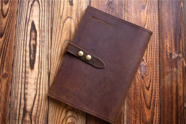 Multi-Pockets Leather Refillable Journal Cover