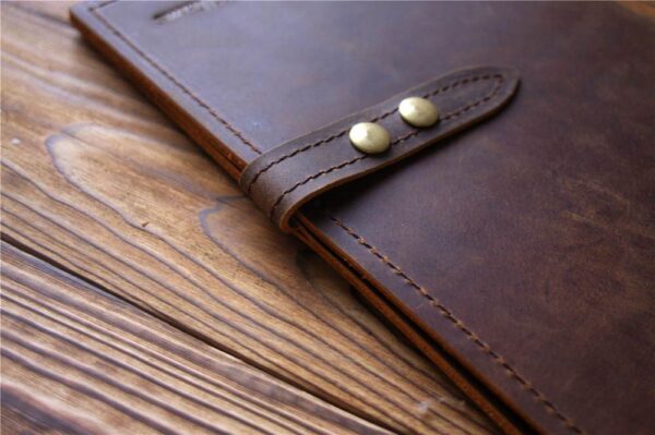 Multi-Pockets Leather Refillable Journal Cover - Image 2