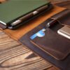 Multi-Pockets Leather Refillable Journal Cover - Image 5