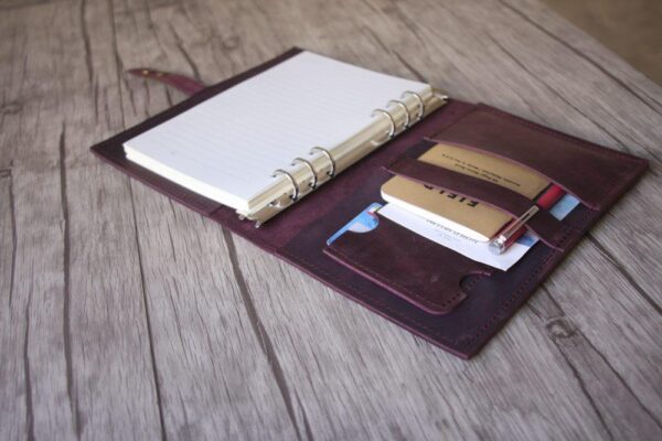 Custom Handmade Refillable Leather Notebook - Image 3