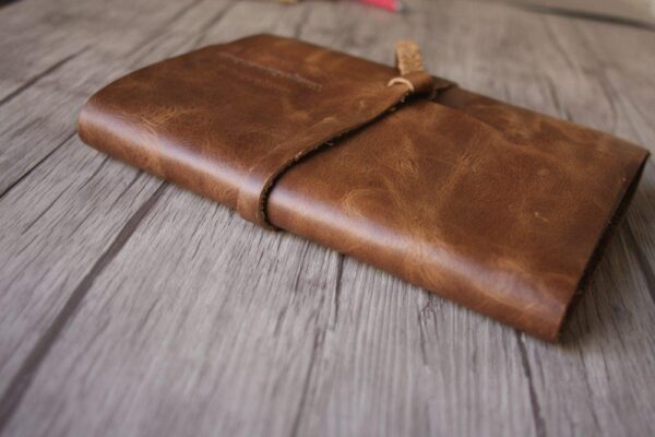 Engraved Genuine Leather Sketchbook - Image 5