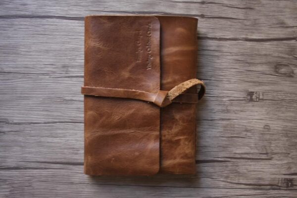 Engraved Genuine Leather Sketchbook