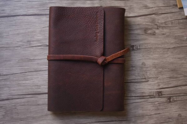 Distressed Large Leather Sketchbook - Image 8