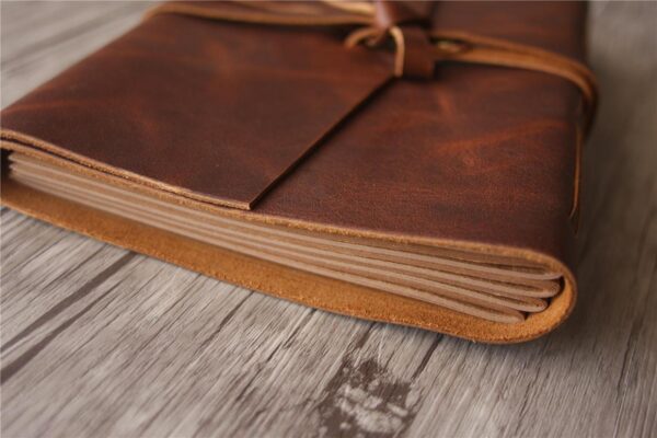 Personalized Leather Photo Guest Book - Image 2