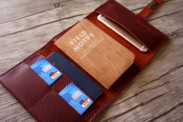 Personalized Leather Passport Cover Case