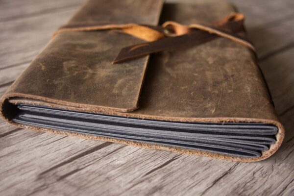 Custom Leather Picture Wedding Guest Book - Image 3