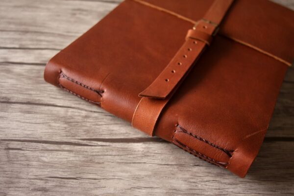 Personalized Leather Picture Frame Guest Book Album - Image 5