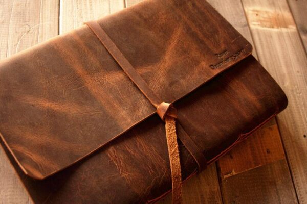 Distressed Brown Custom Family Leather Photo Albums