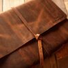 Distressed Brown Personalized Memorial Guest Book