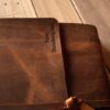 Distressed Brown Personalized Memorial Guest Book - Image 4