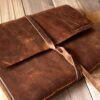 Distressed Brown Personalized Memorial Guest Book - Image 5