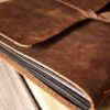 Distressed Brown Personalized Memorial Guest Book - Image 6