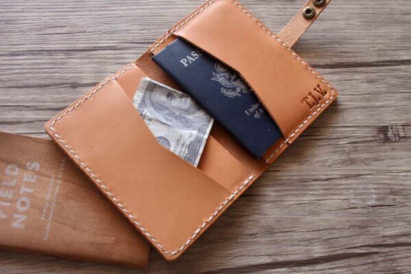 Custom Leather Passport Holder Sleeve