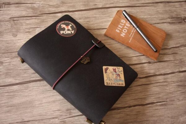 Black Leather Refillable Binder Journal - Image 3