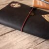 Black Leather Refillable Binder Journal