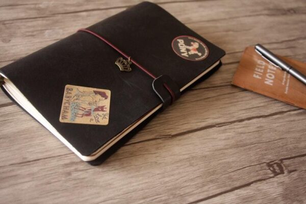 Black Leather Refillable Binder Journal - Image 2