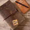 Monogrammed Leather Travel Journal - Image 3