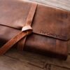 Personalized Leather Baby Shower Guest Book - Image 3