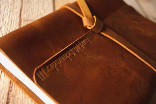 Custom Leather Photo Booth Guest Book - Image 5