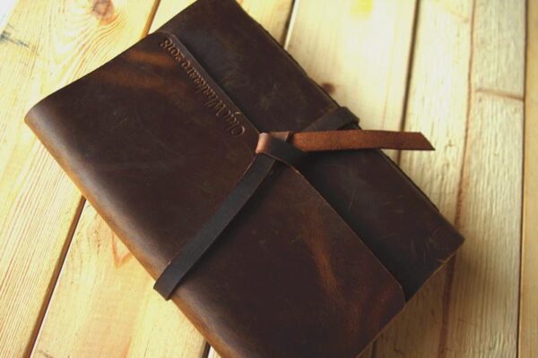 Custom Leather Creative Guest Photo Book - Image 3