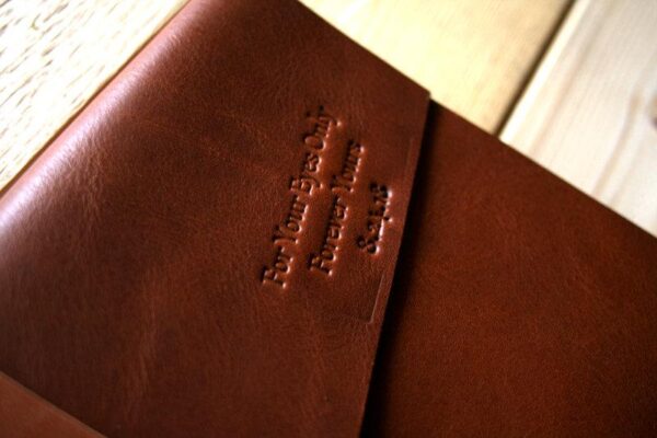 Custom Embossed Leather Bound Album Book - Image 5