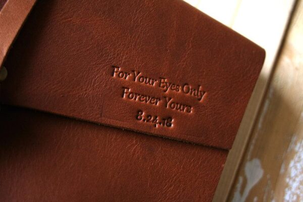 Custom Embossed Leather Bound Album Book - Image 2