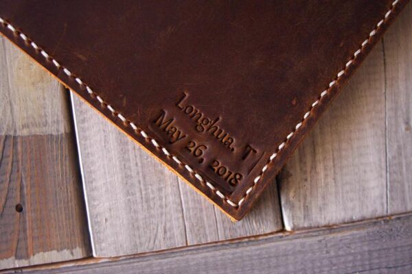 Custom Leather Macbook Air Laptop Cover Sleeve - Image 3