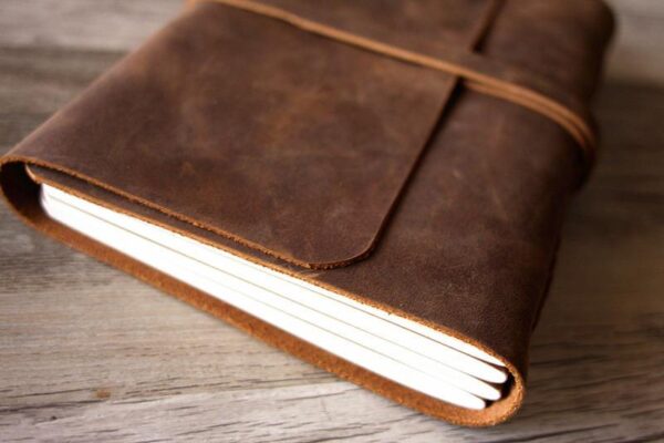 Vintage Leather Writing Notebook - Image 2