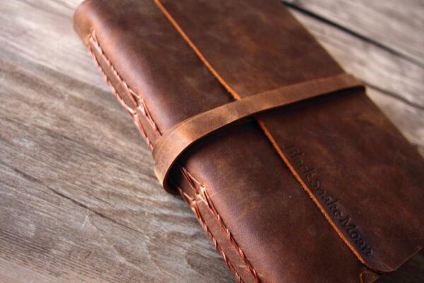 Vintage Leather Writing Notebook - Image 3