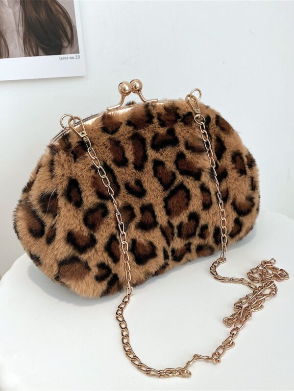 Leoperd style Fluffy fur bag