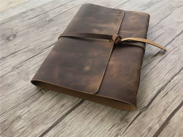 Personalized Leather Large Wedding Photo Albums - Image 5