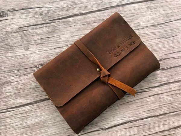 Custom Logo Leather Notebook - Image 2