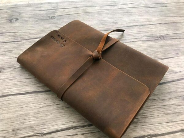 Handmade Leather Custom Travel Scrapbook Albums Memory Book - Image 2