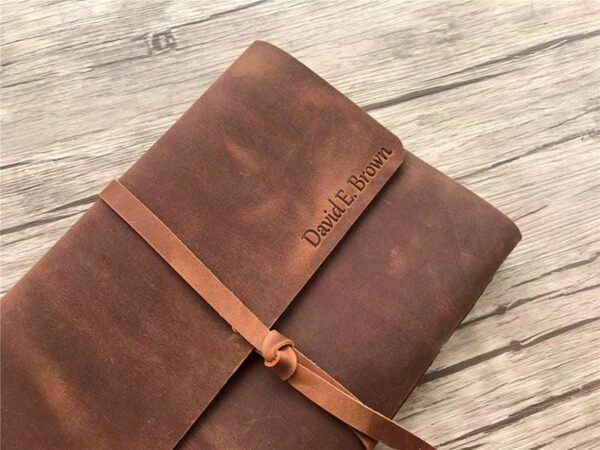 Handcrafted Leather Custom Scrapbook Album Photo Book - Image 5