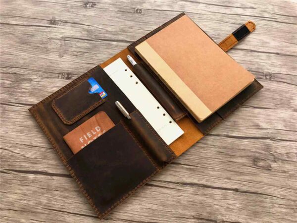 Rustic Leather Journal Personalized Notebook Cover