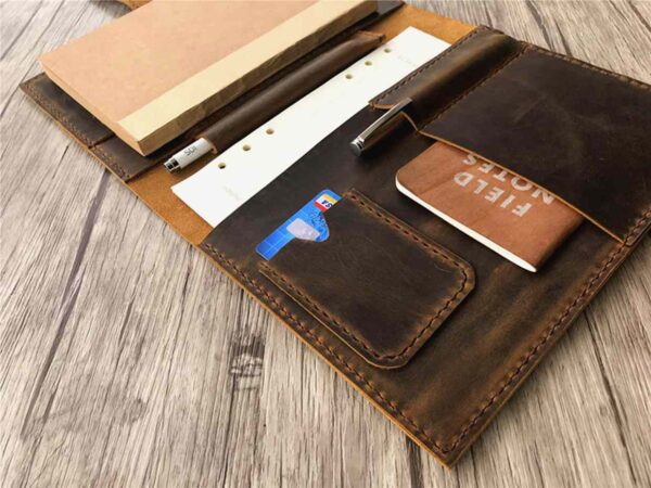 Rustic Leather Journal Personalized Notebook Cover - Image 2